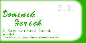 dominik herich business card